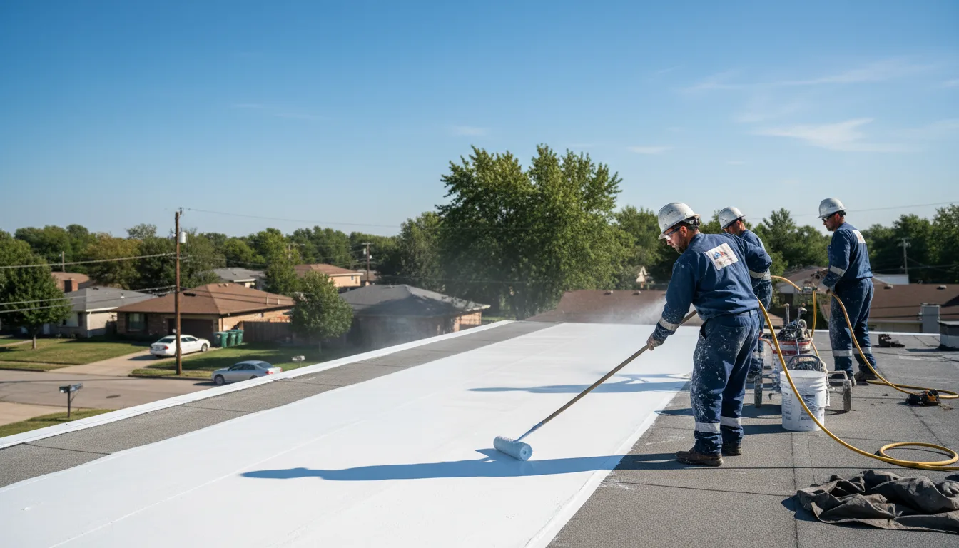 Commercial roof coating in New Lenox, IL near me